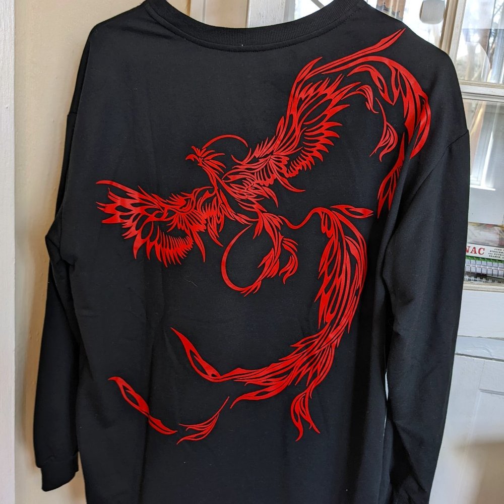 Women's Long Sleeve PHOENIX Graphic Oversized T-shirt!